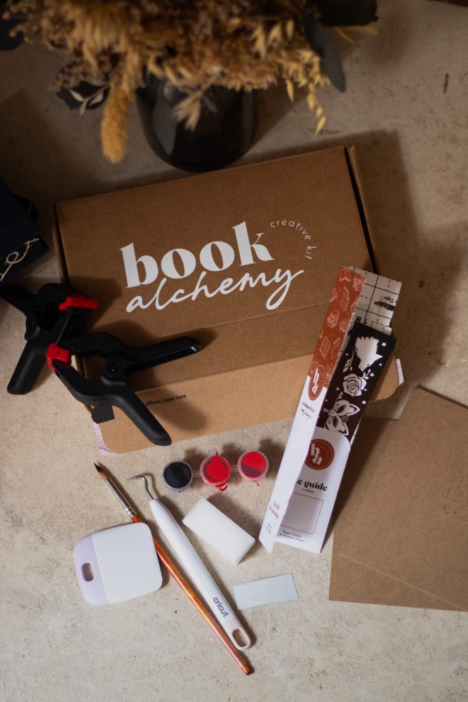 kit diy de jaspage book alchemy sprayed edges